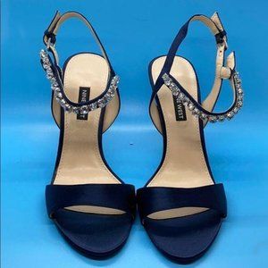 +Nine West Madison Crystal Embellish Sandal Sz 8.5